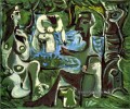 Luncheon auf dem Gras nach Manet 13 1961 Kubismus Pablo Picasso
